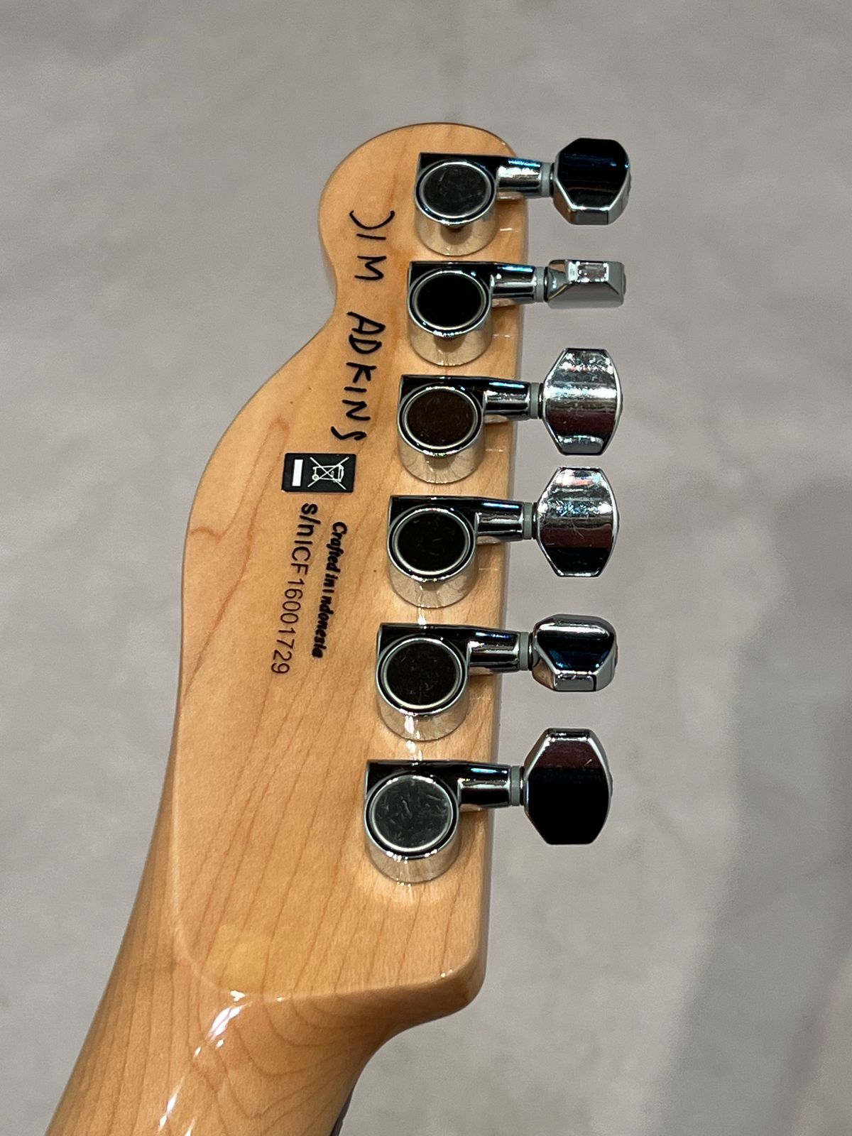Fender Jim Adkins JA-90 Thinline Telecaster Electric Guitar Seymour Duncan sp-90 Pickups 2016 - Natural