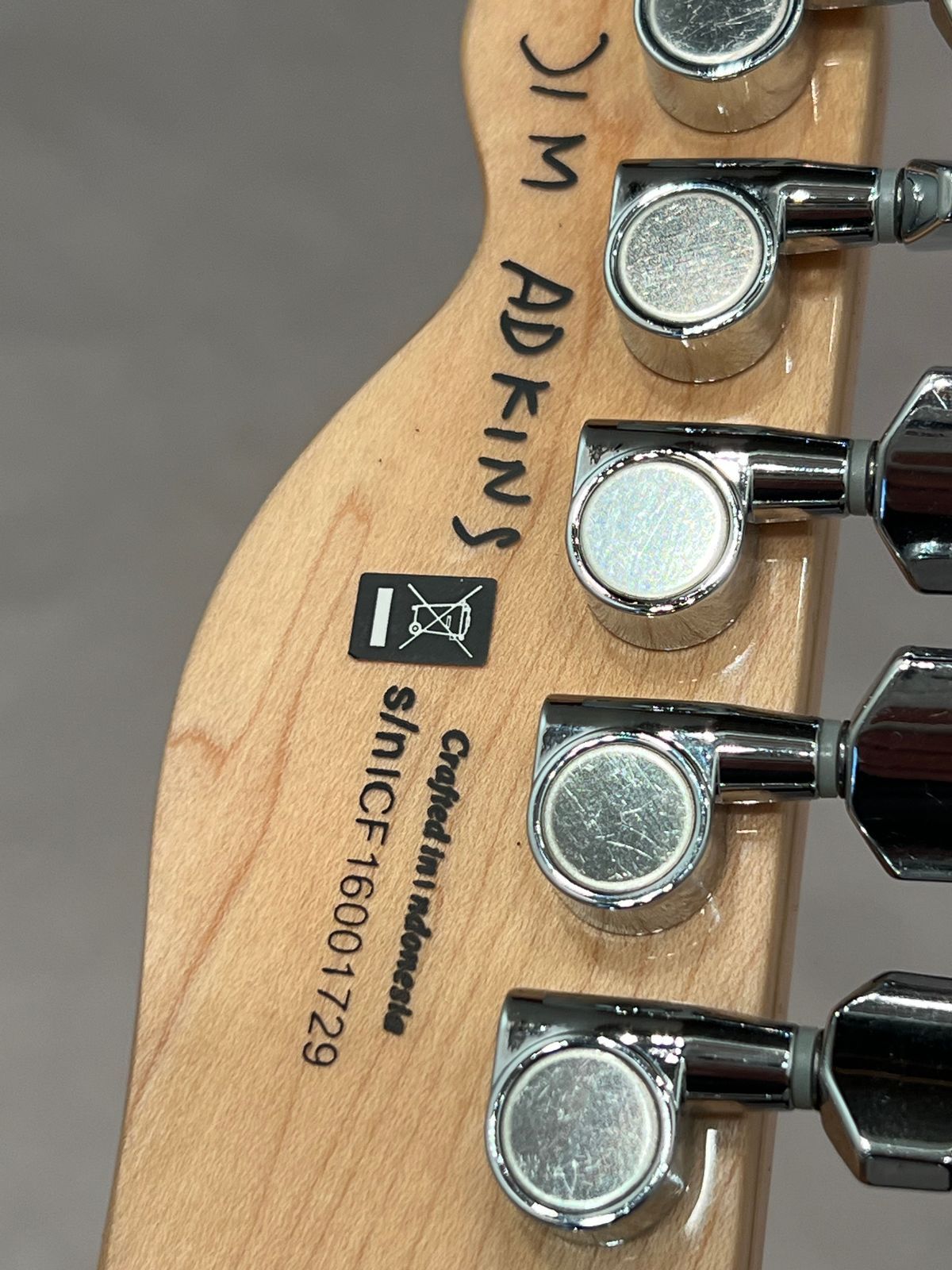 Fender Jim Adkins JA-90 Thinline Telecaster Electric Guitar Seymour Duncan sp-90 Pickups 2016 - Natural