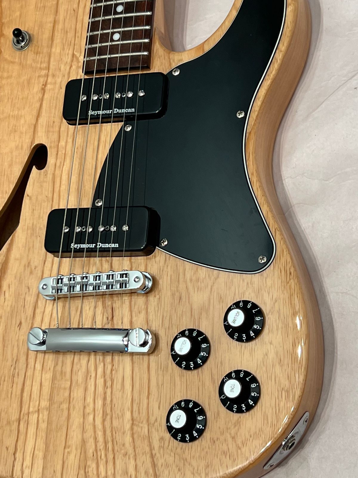 Fender Jim Adkins JA-90 Thinline Telecaster Electric Guitar Seymour Duncan sp-90 Pickups 2016 - Natural
