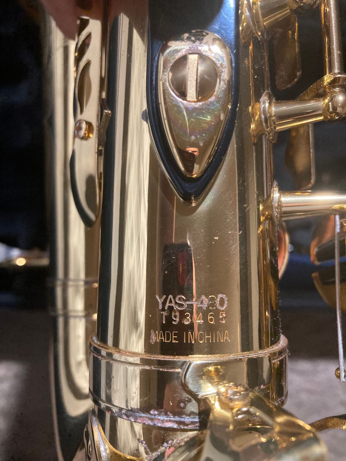 Yamaha YAS-480 Intermediate Alto Saxophone 2010s - Lacquered Brass