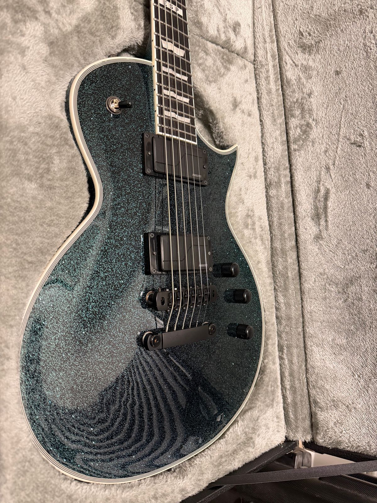 ESP E-II Eclipse DB Granite Sparkle - Fishman Fluence Abasi, Hipshot Bridge