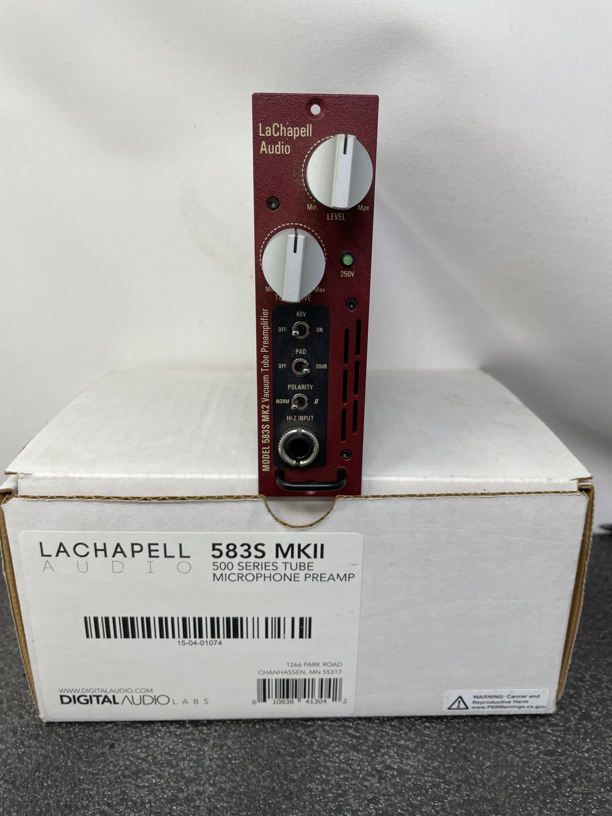 LaChapell Audio 583s mk2 500 Series Vacuum Tube Mic Preamp Module 2010s - Red