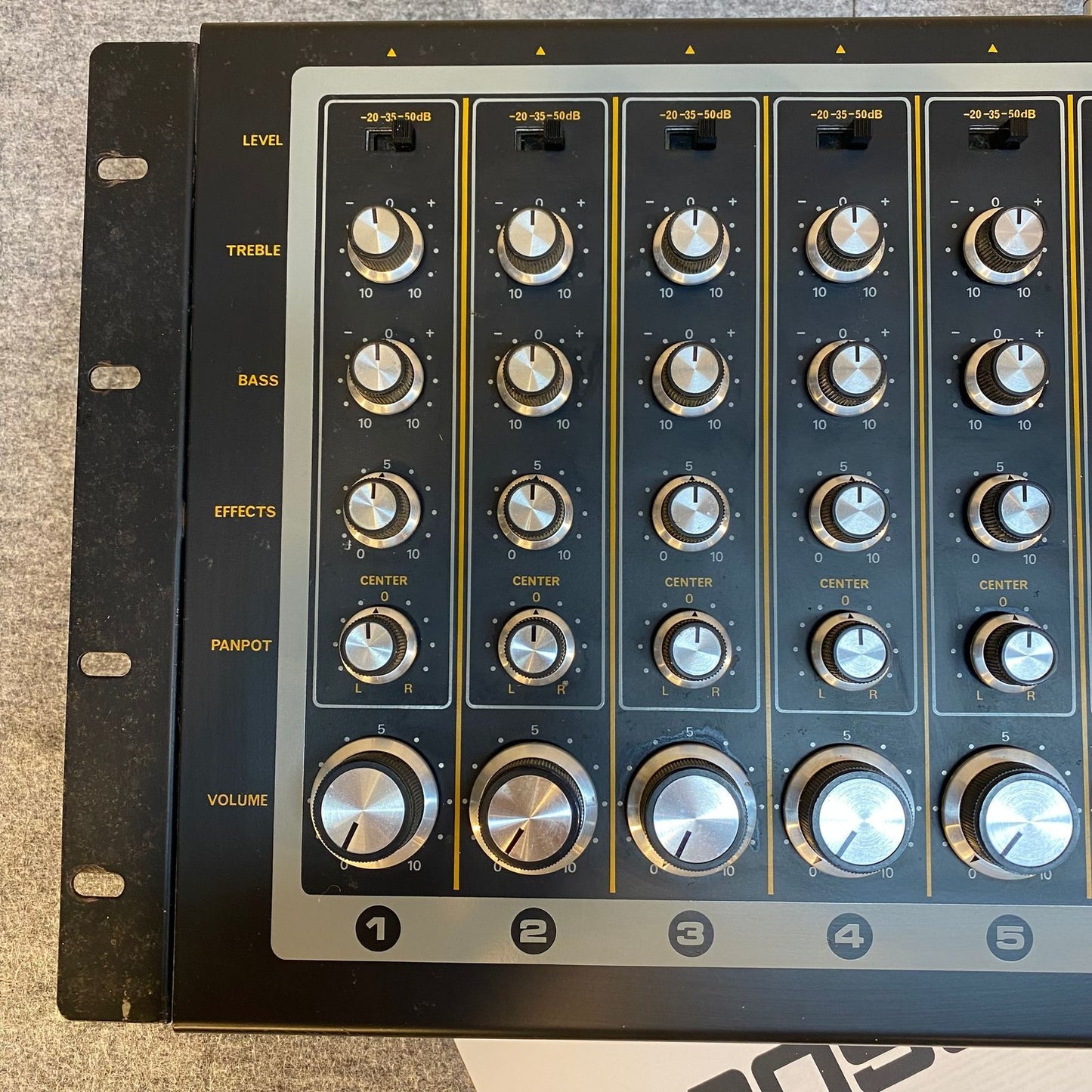 1979 Boss KM-60 6-Channel Mixer with rack ears