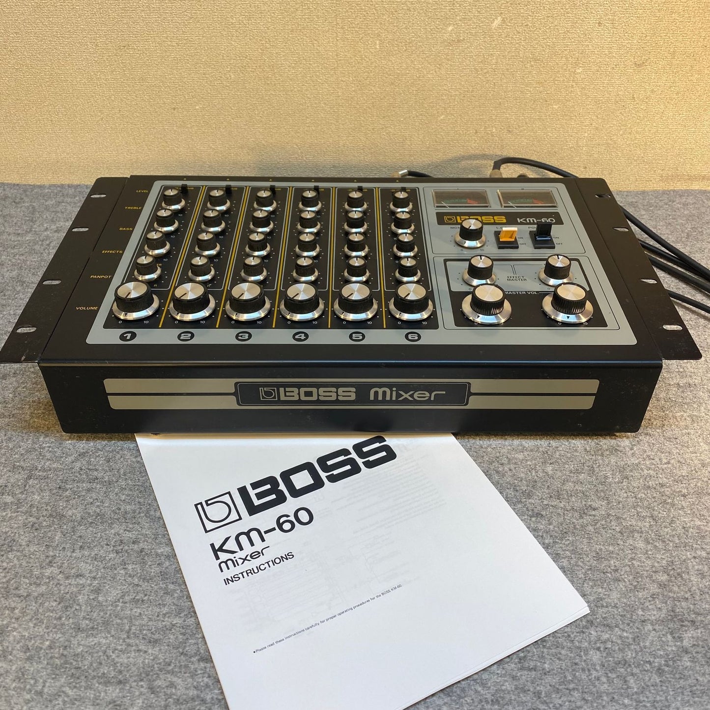 1979 Boss KM-60 6-Channel Mixer with rack ears