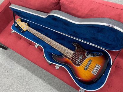 Fender American Deluxe Jazz Bass V 2003 - 3-Tone Sunburst