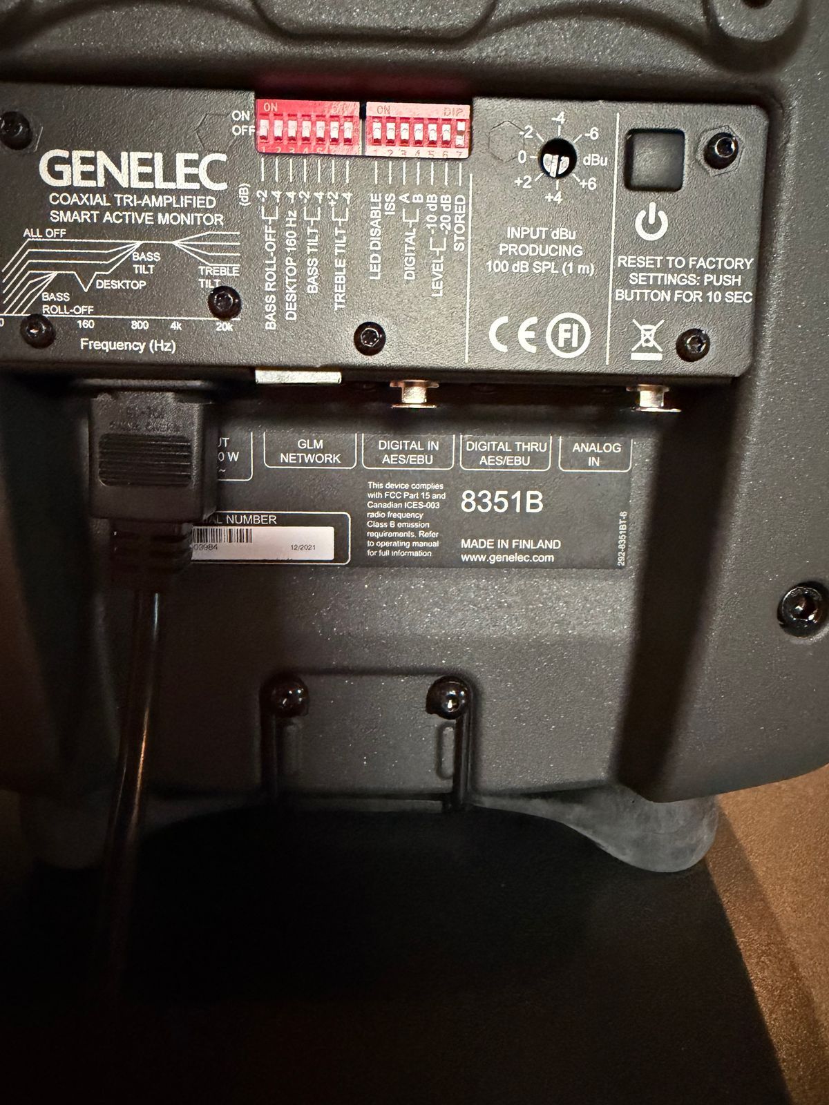 Genelec 8351B SAM 3-Way Powered Coaxial Studio Monitor (Pair) 2019 - 2021 - Black