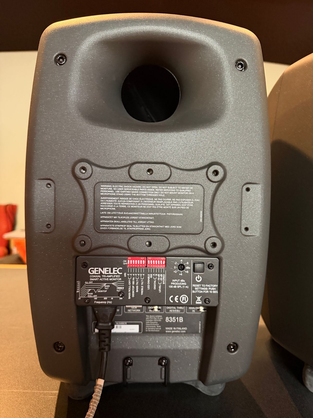 Genelec 8351B SAM 3-Way Powered Coaxial Studio Monitor (Pair) 2019 - 2021 - Black