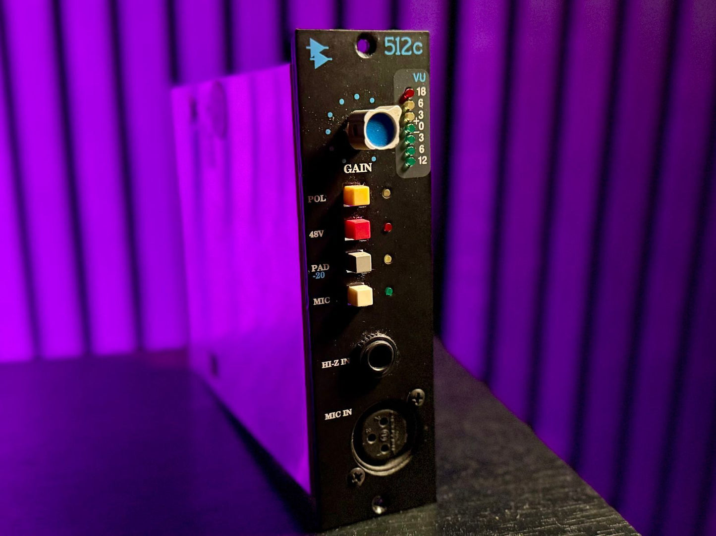 API 512c 500 Series Mic Preamp Module 2000 - Present - Black