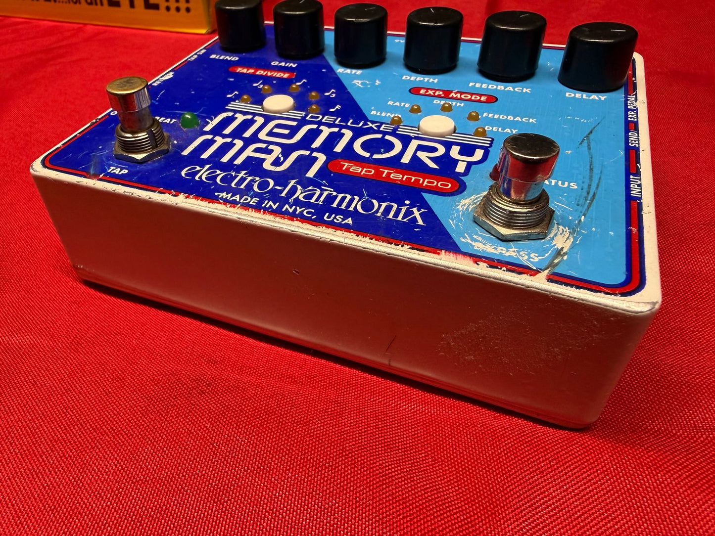 Electro-Harmonix Deluxe Memory Man Tap Tempo with Panasonic MN3005 Chip 2010s - Blue