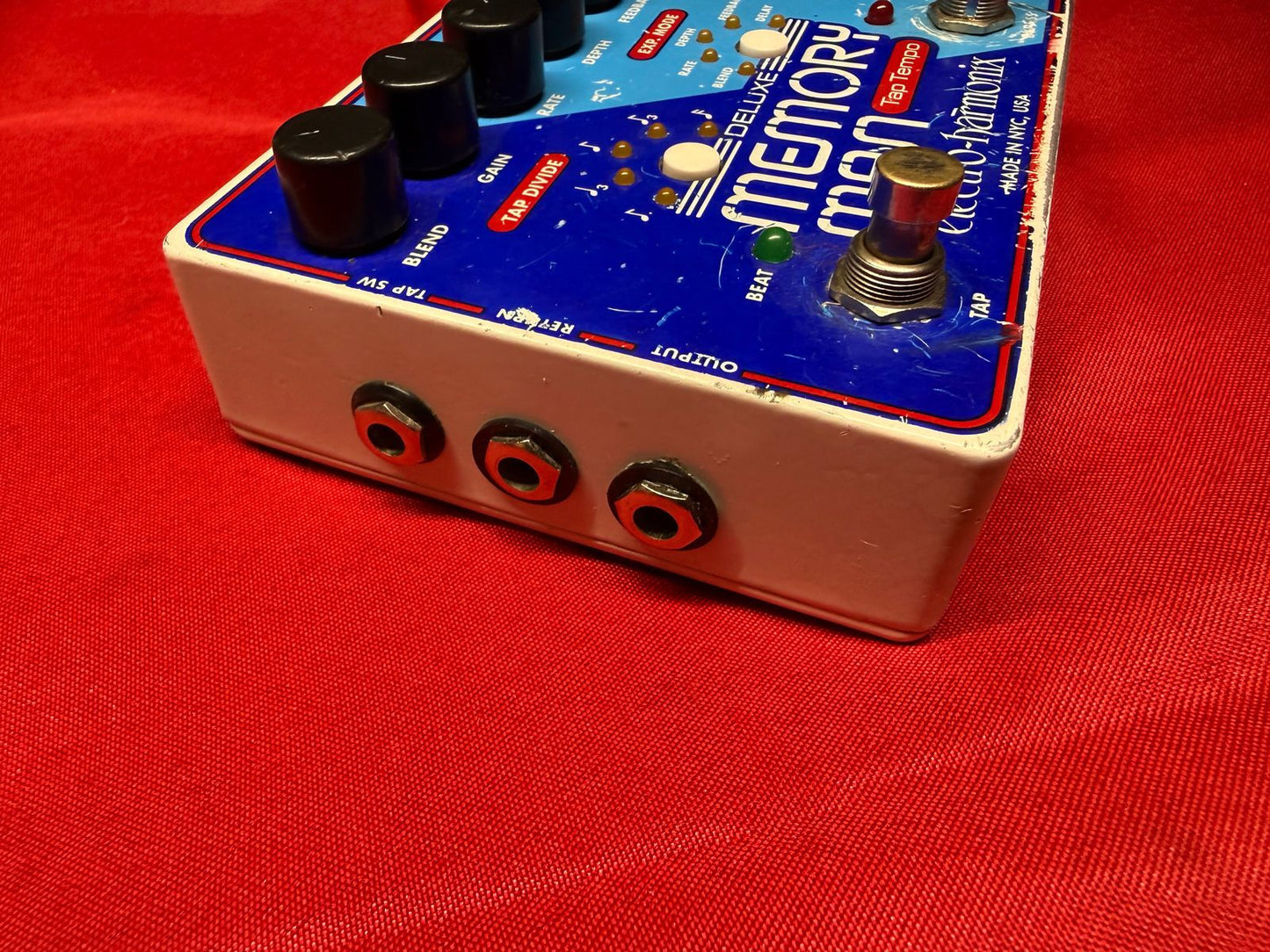 Electro-Harmonix Deluxe Memory Man Tap Tempo with Panasonic MN3005 Chip 2010s - Blue